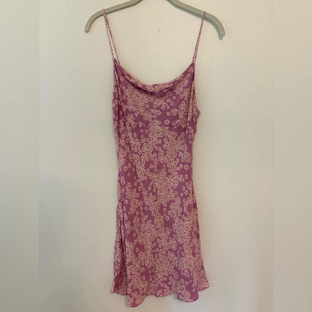 A Love Like You Floral Pink Slip Dress Size M